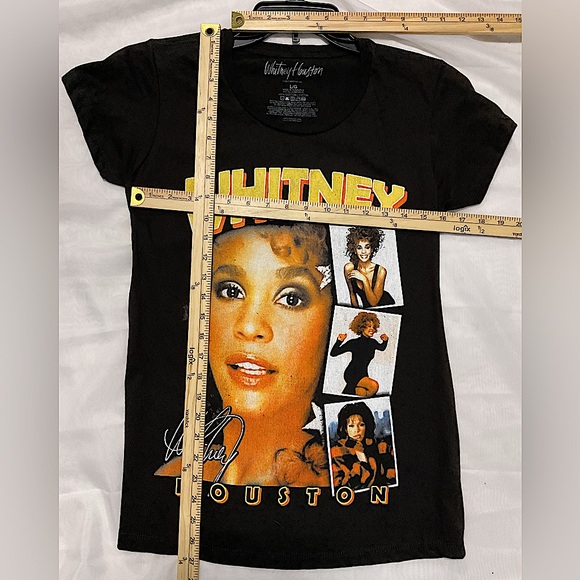 BRAND NEW! Official WHITNEY HOUSTON Licensed Merchandise Black T-Shirt Size LG - Picture 5 of 7